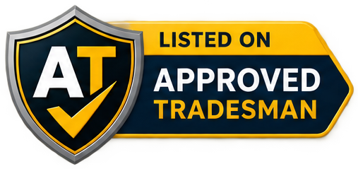 Gold arrow flag — Oakfield Home Services