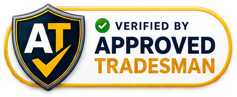 Shield pill badge — Oakfield Home Services